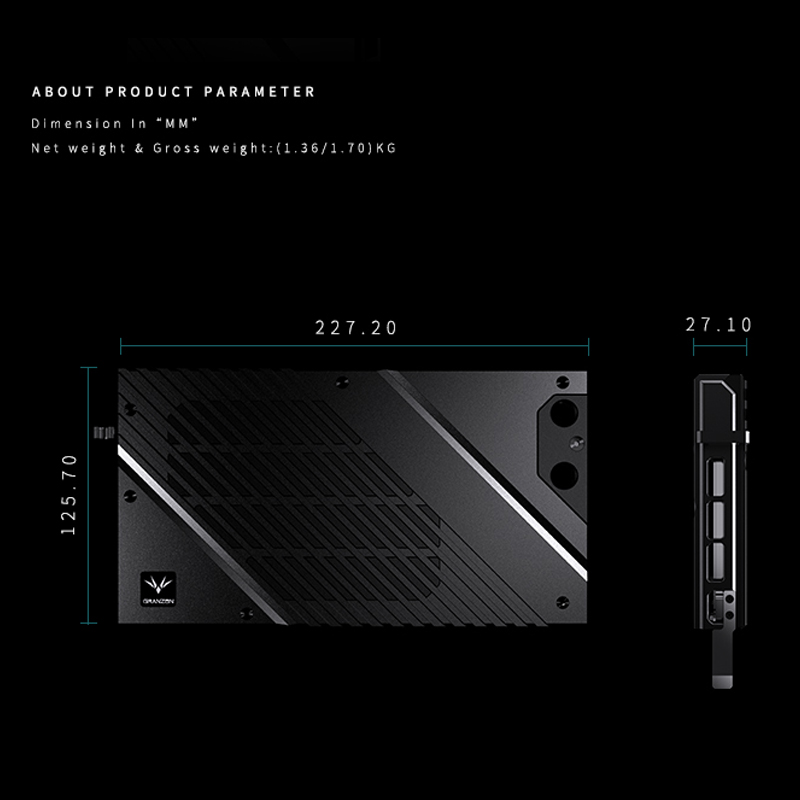 Granzon GBN-RTX4080FE bloque G - Rtx 4080 Water Cooling Block reseña y precio
