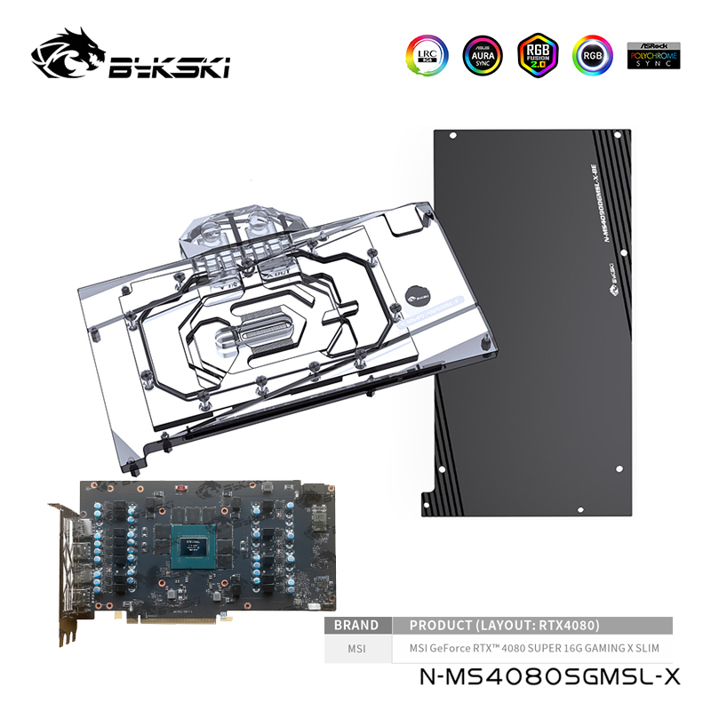 Bykski bloque de agua para MSI - Rtx 4080 Water Cooling Block reseña y precio